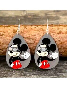 Disney Earrings Mickey Mouse Cool Sunglasses Dangle Shades Trendy Stylish Parks